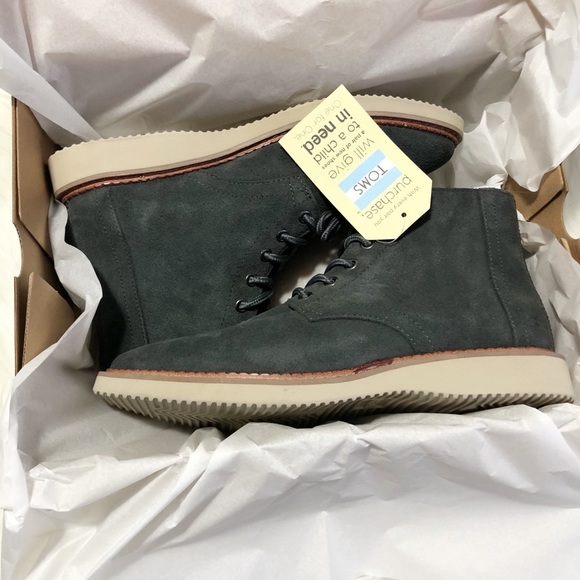 NWT Men's TOMS Porter Suede Boot - Picture 8 of 8